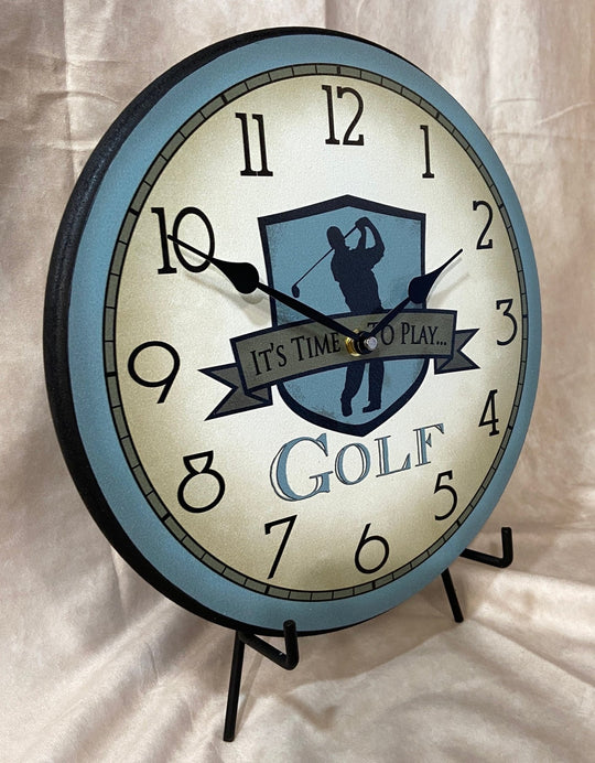 Blue Golf Wall Clock - CustomBigClocks