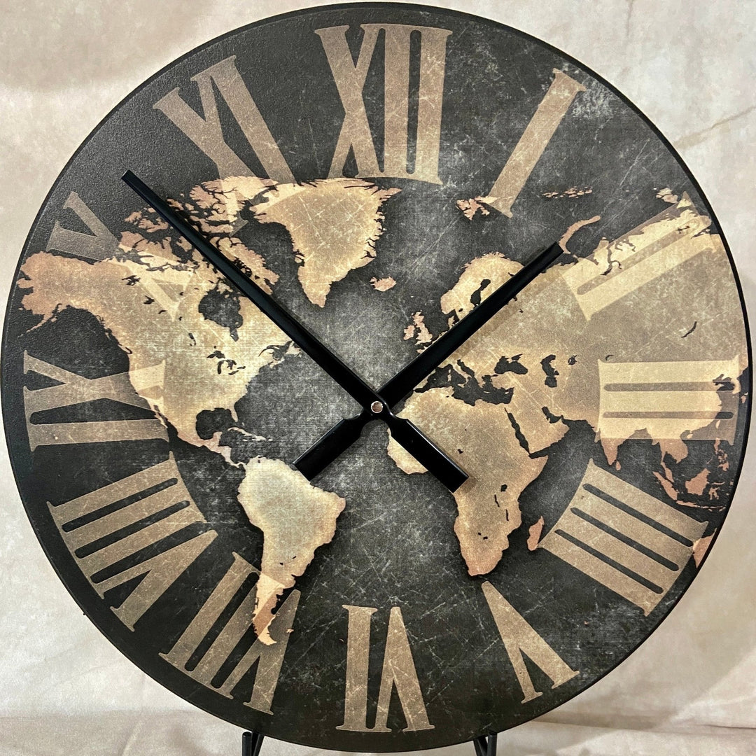 Industrial Map Wall Clock - CustomBigClocks