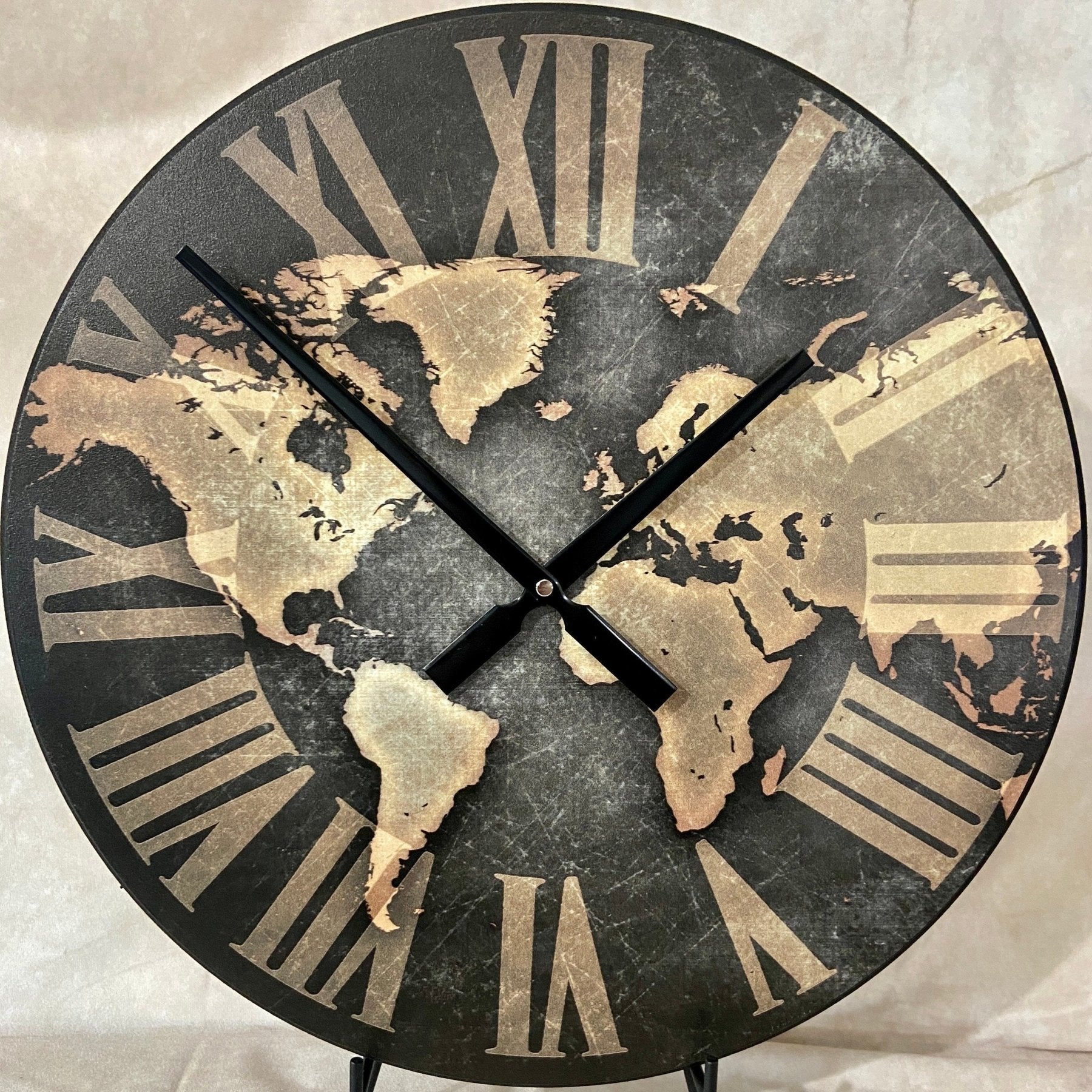 Industrial Map Wall Clock - CustomBigClocks