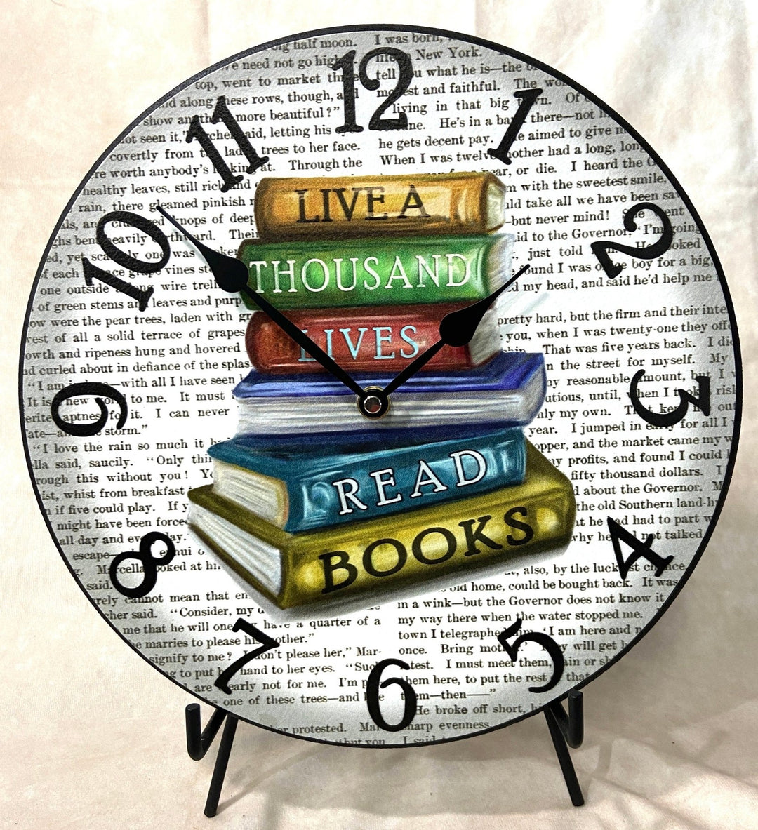 Library Wall Clock - CustomBigClocks