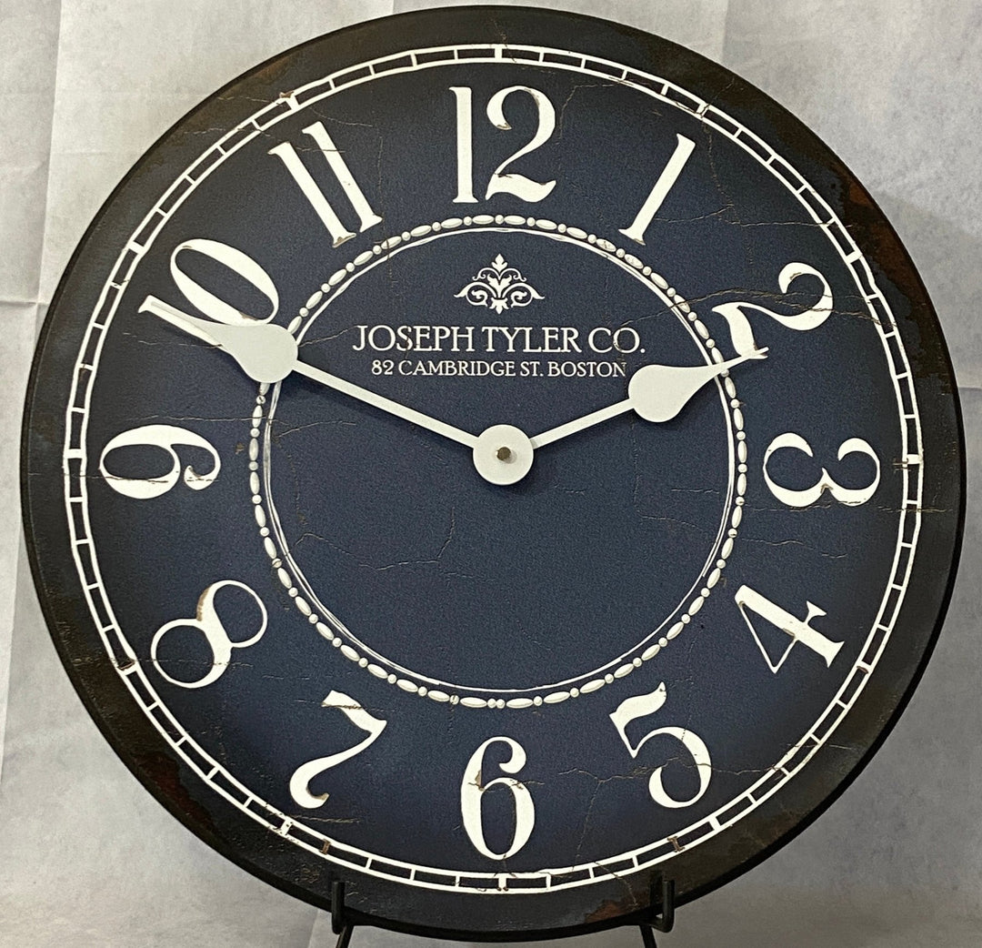 Blue & White Wall Clock - CustomBigClocks