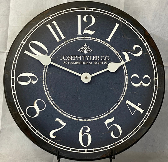 Blue &amp; White Wall Clock - CustomBigClocks