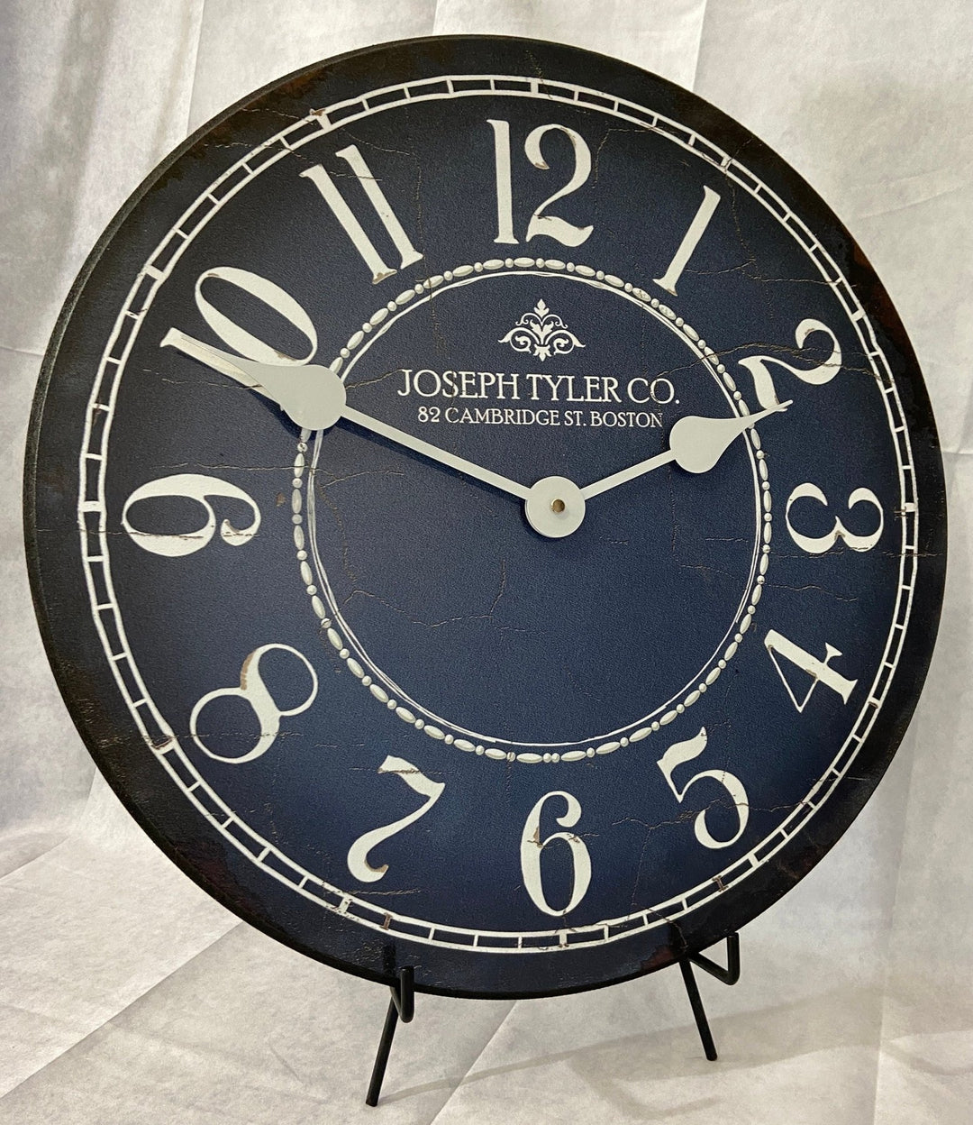Blue &amp; White Wall Clock - CustomBigClocks