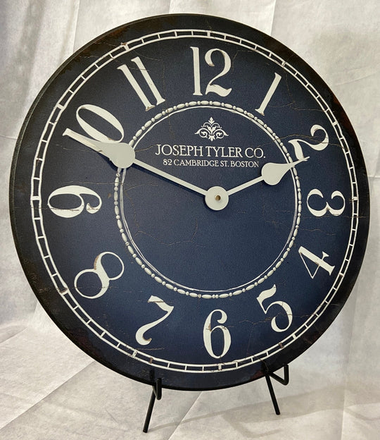 Blue &amp; White Wall Clock - CustomBigClocks