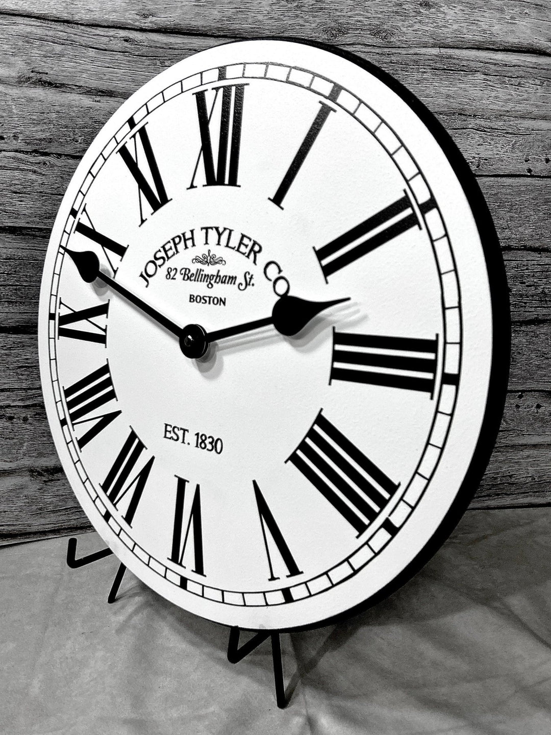 Hamilton White Wall Clock - CustomBigClocks