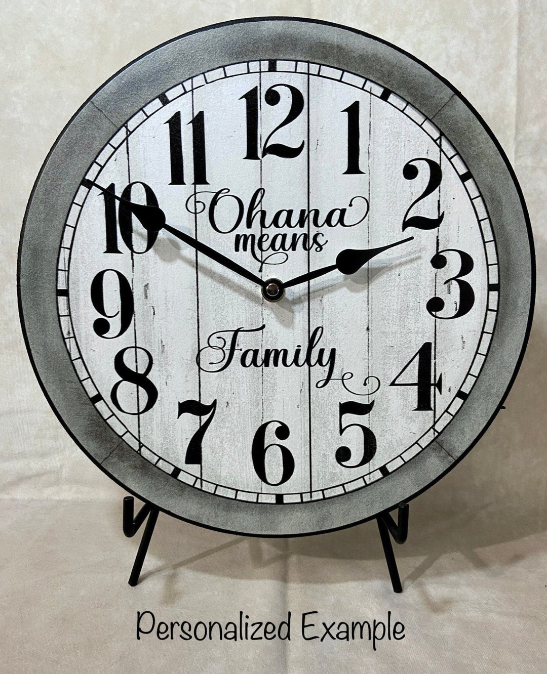 Enjoy Life Gray Wall Clock - CustomBigClocks