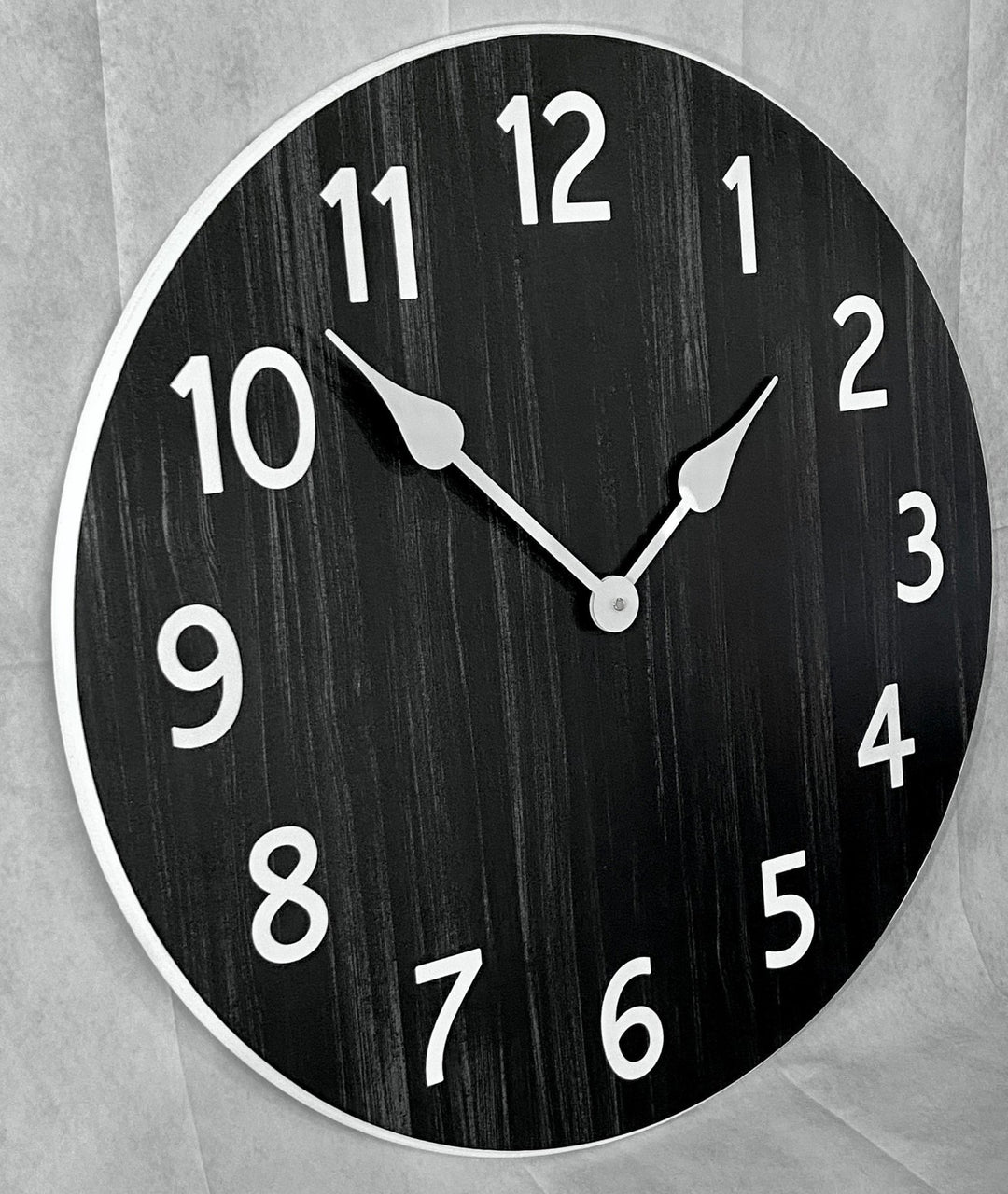 Organic Black Wall Clock - CustomBigClocks