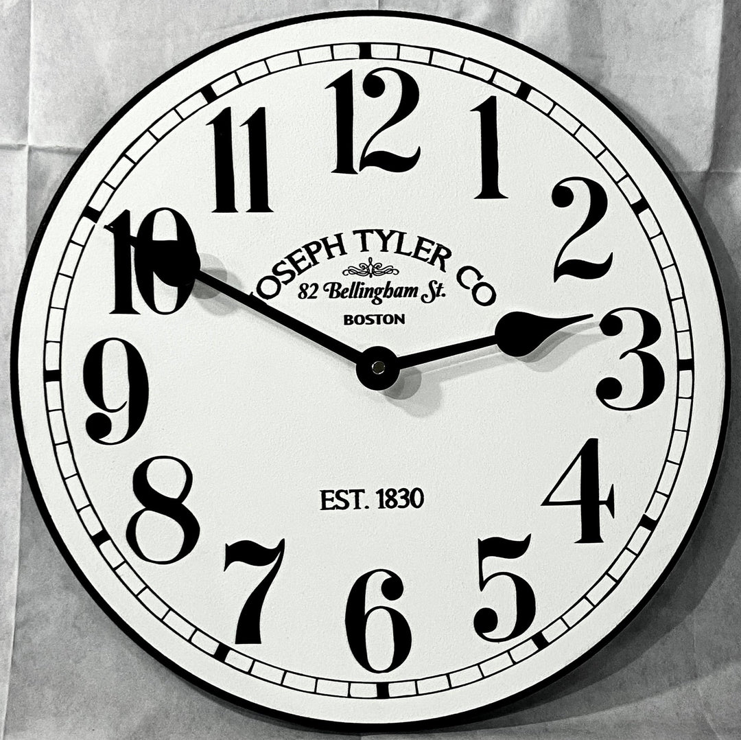 Hamilton White Wall Clock - CustomBigClocks