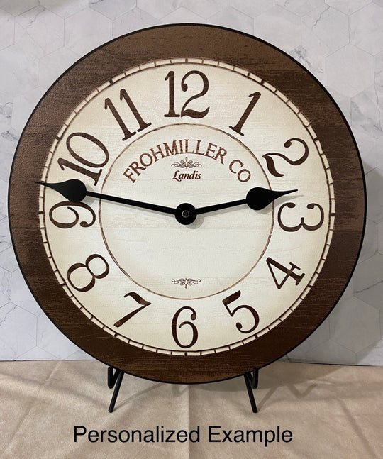 Bellingham Brown Wall Clock - CustomBigClocks