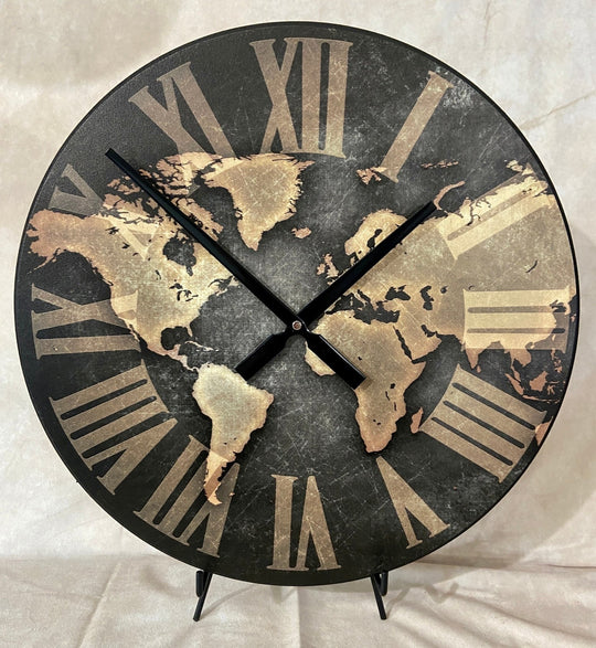Industrial Map Wall Clock - CustomBigClocks