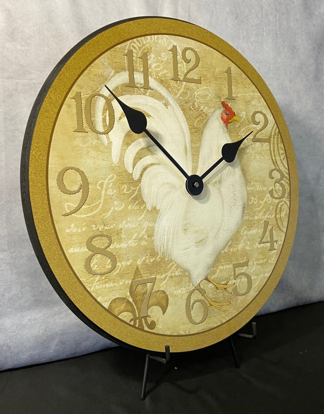 White French Hen Wall Clock - CustomBigClocks