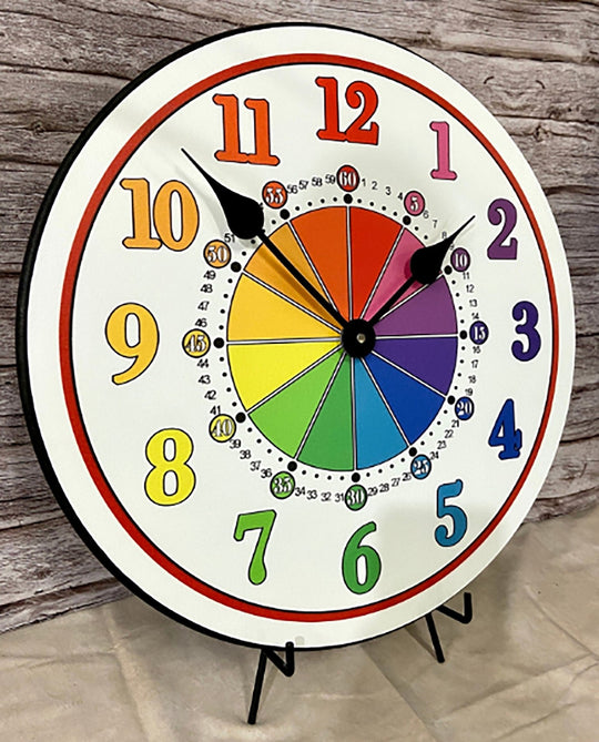 Color Wheel Learning Clock - CustomBigClocks