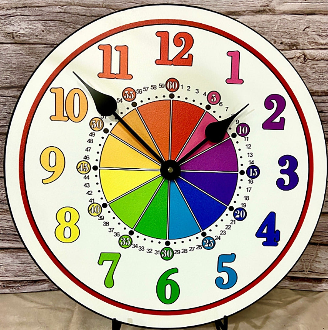 Color Wheel Learning Clock - CustomBigClocks