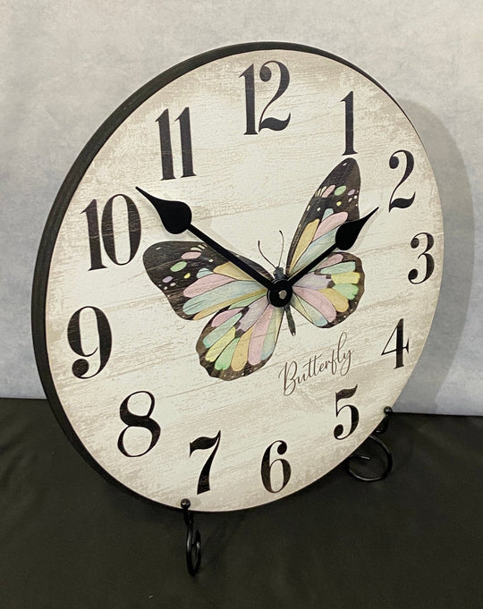 Butterfly Wall Clock - CustomBigClocks
