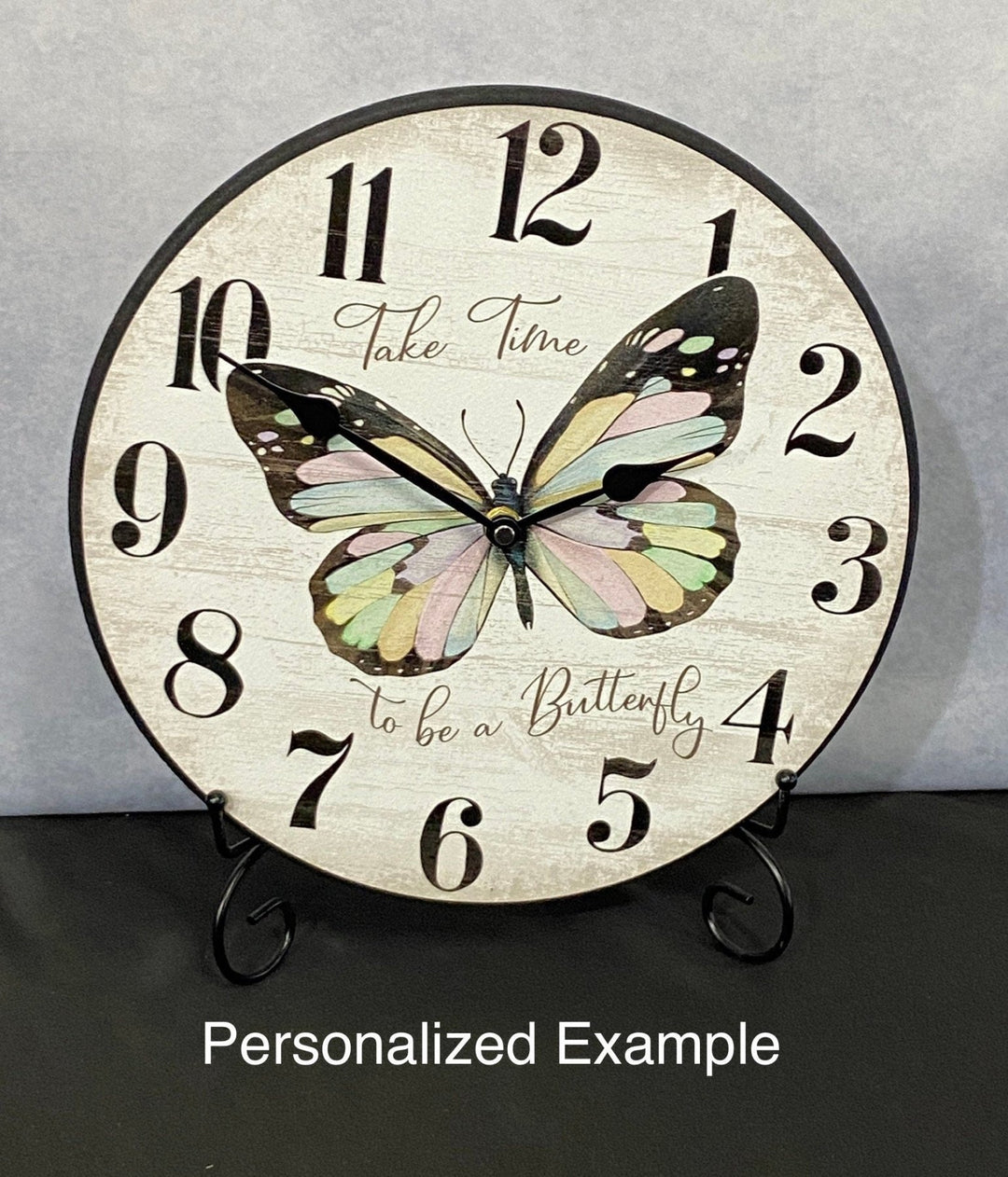 Butterfly Wall Clock - CustomBigClocks