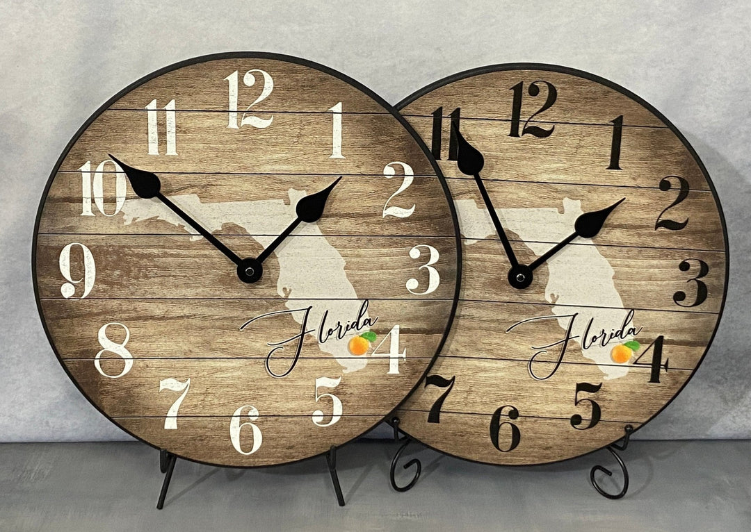 Florida State Or Any State Wall Clock - CustomBigClocks