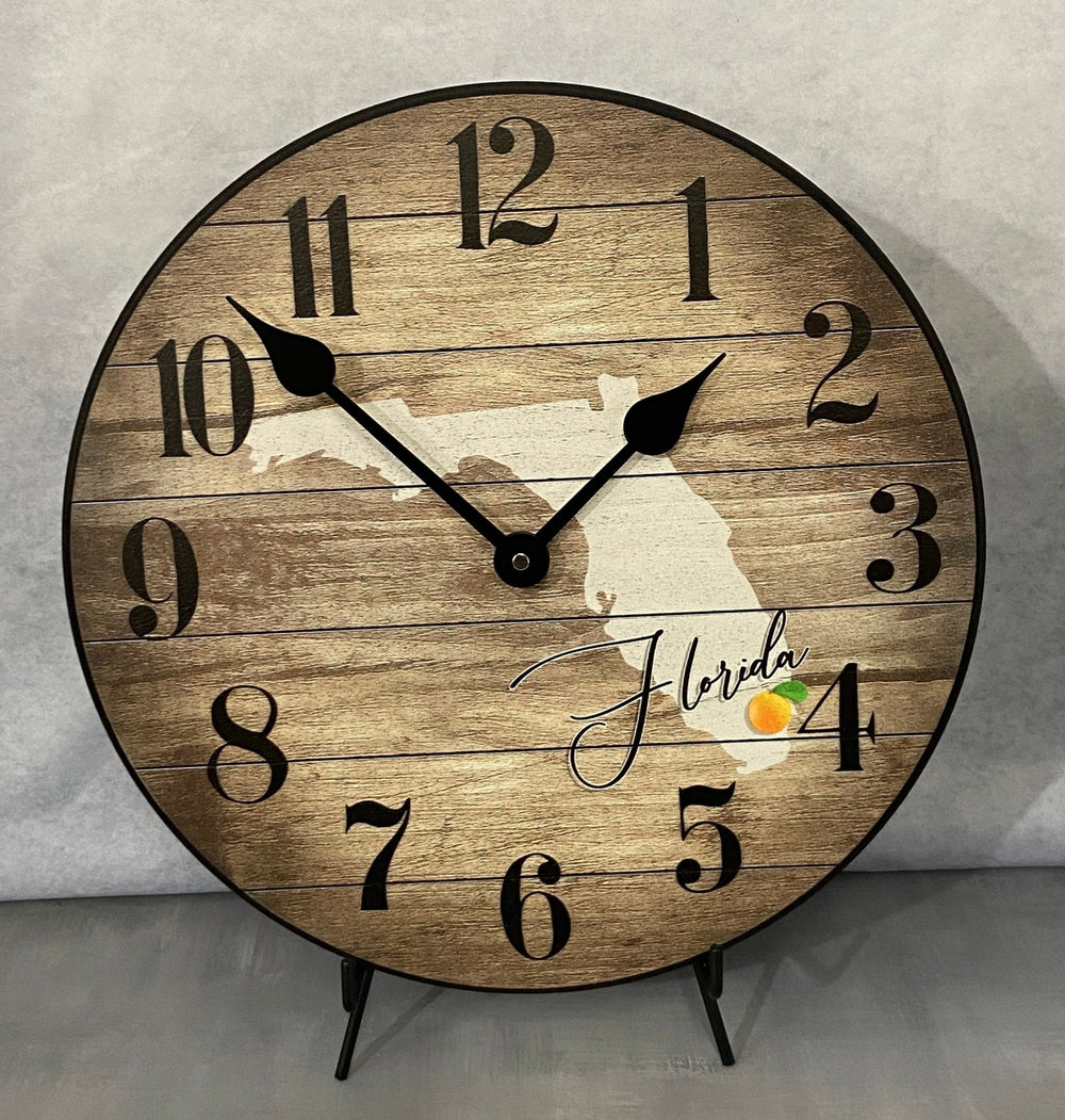 Florida State Or Any State Wall Clock - CustomBigClocks