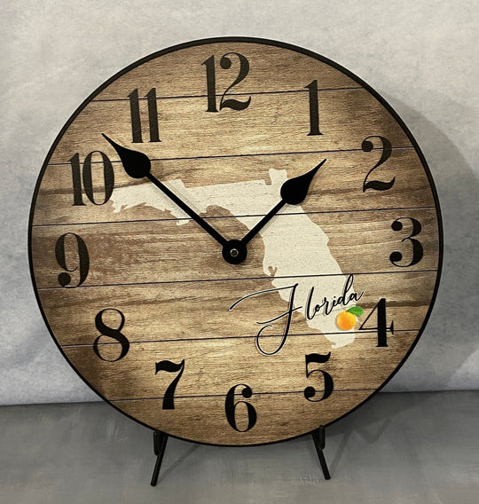 Florida State Or Any State Wall Clock - CustomBigClocks