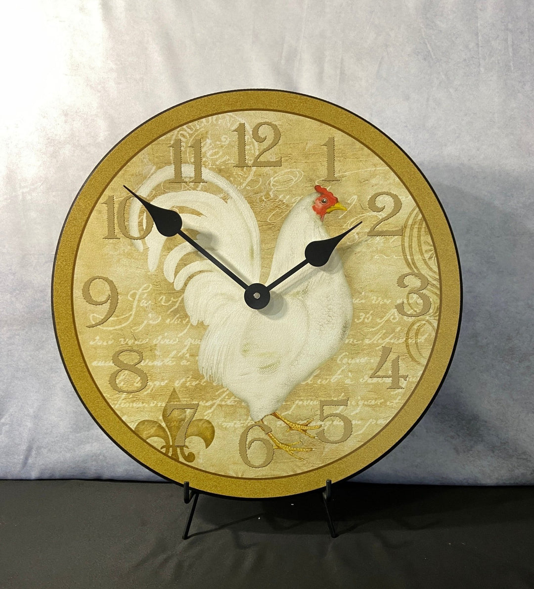 White French Hen Wall Clock - CustomBigClocks