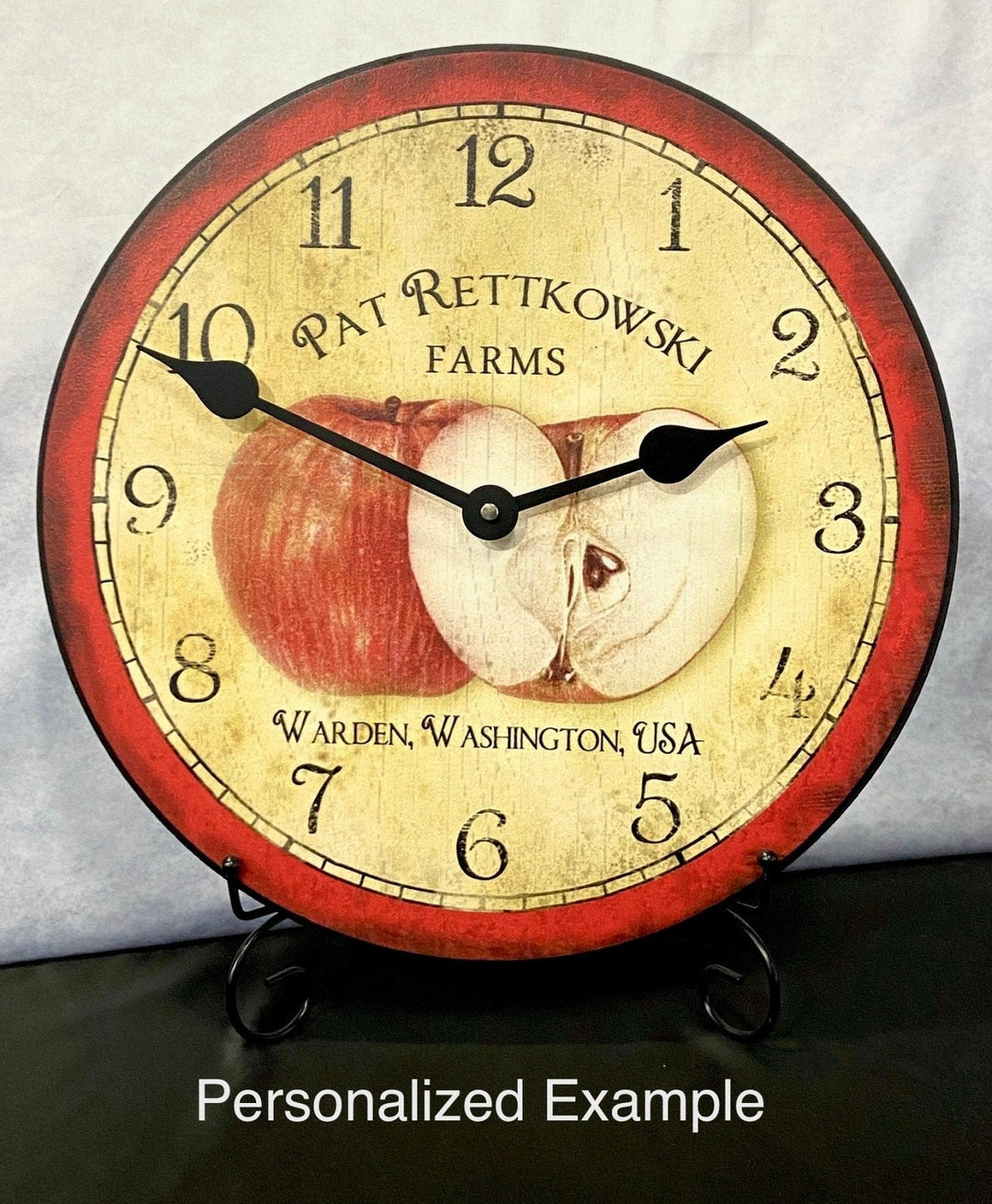 Apple Wall Clock - CustomBigClocks
