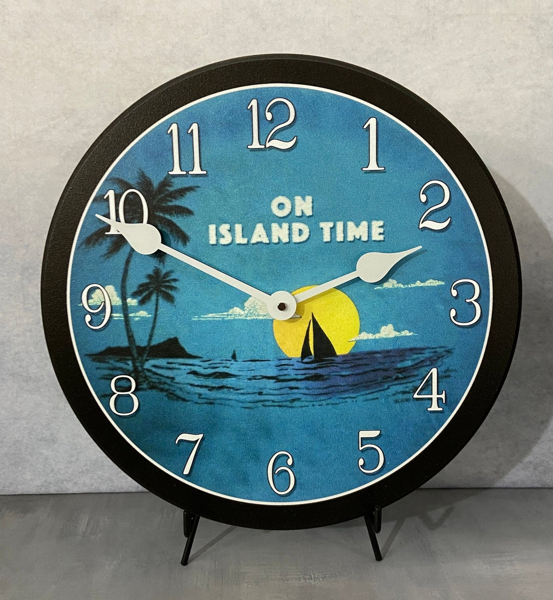 Island Beach Wall Clock - CustomBigClocks