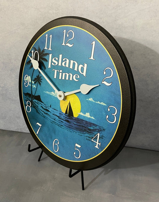 Island Beach Wall Clock - CustomBigClocks