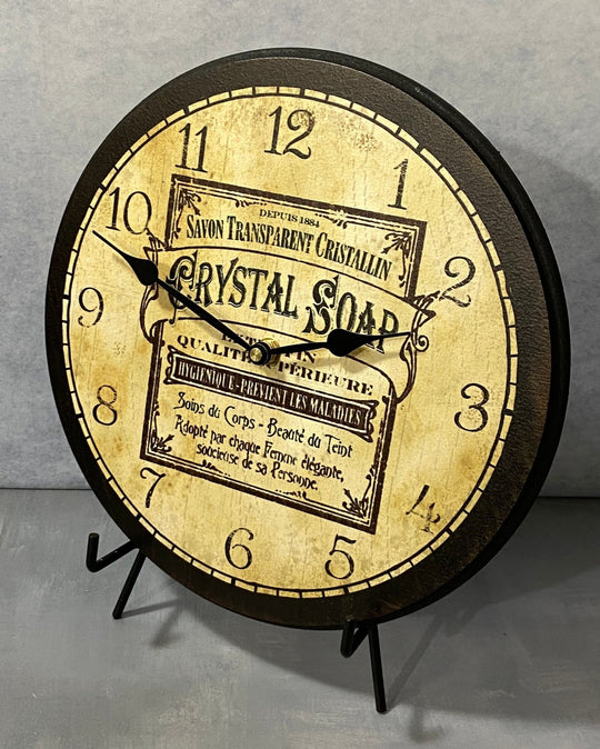 French Crystal Soap Ad Wall Clock - CustomBigClocks