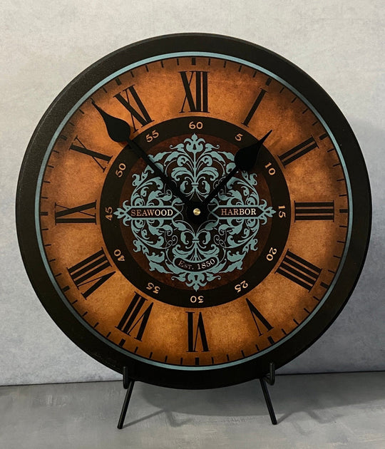 Seawood Harbor Wall Clock - CustomBigClocks