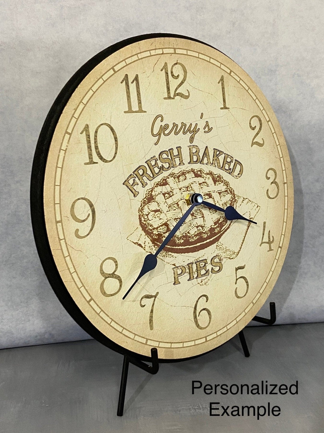 Personalized Pie Kitchen Wall Clock - CustomBigClocks