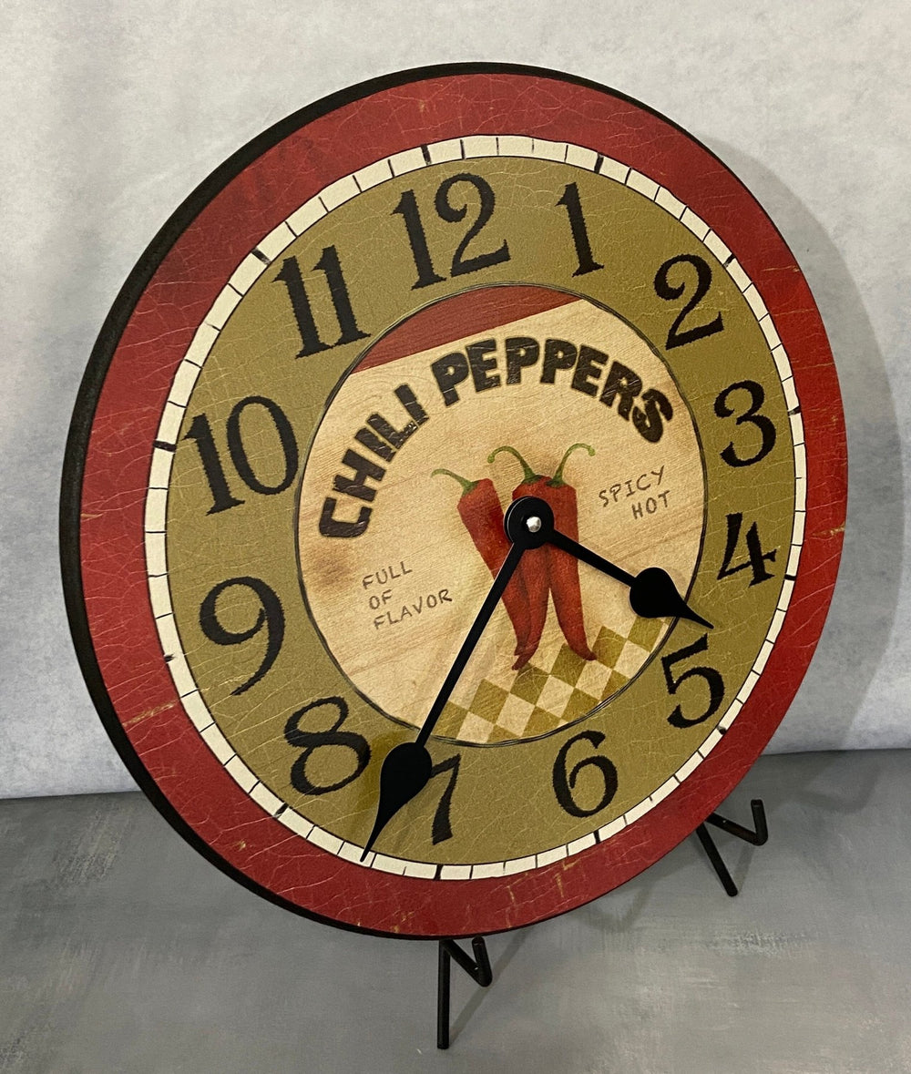 Chili Peppers Wall Clock - CustomBigClocks