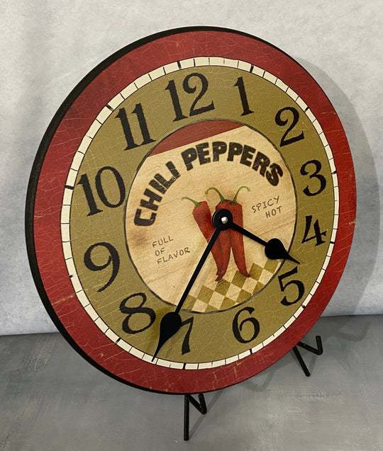 Chili Peppers Wall Clock - CustomBigClocks