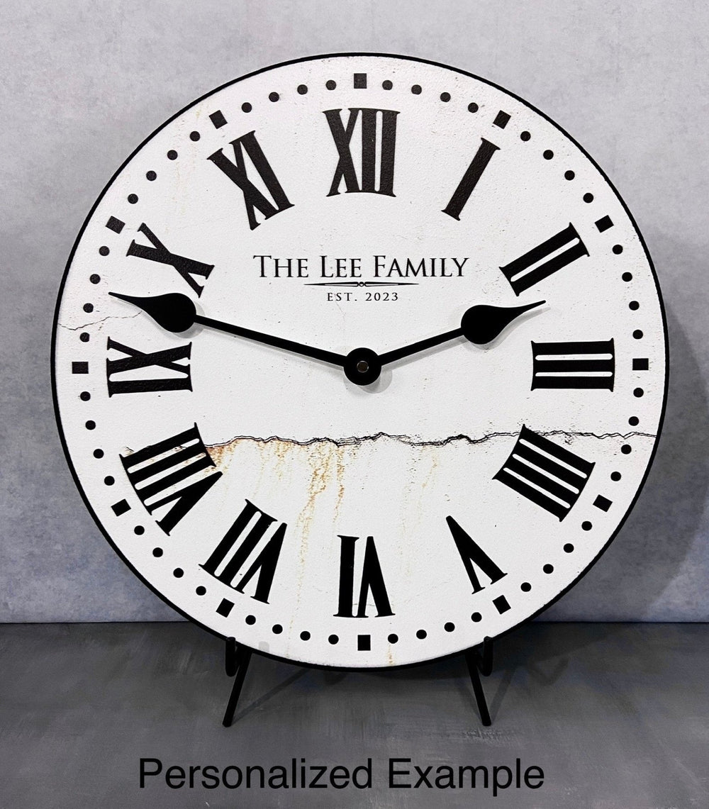 Old Stone Wall Clock - CustomBigClocks