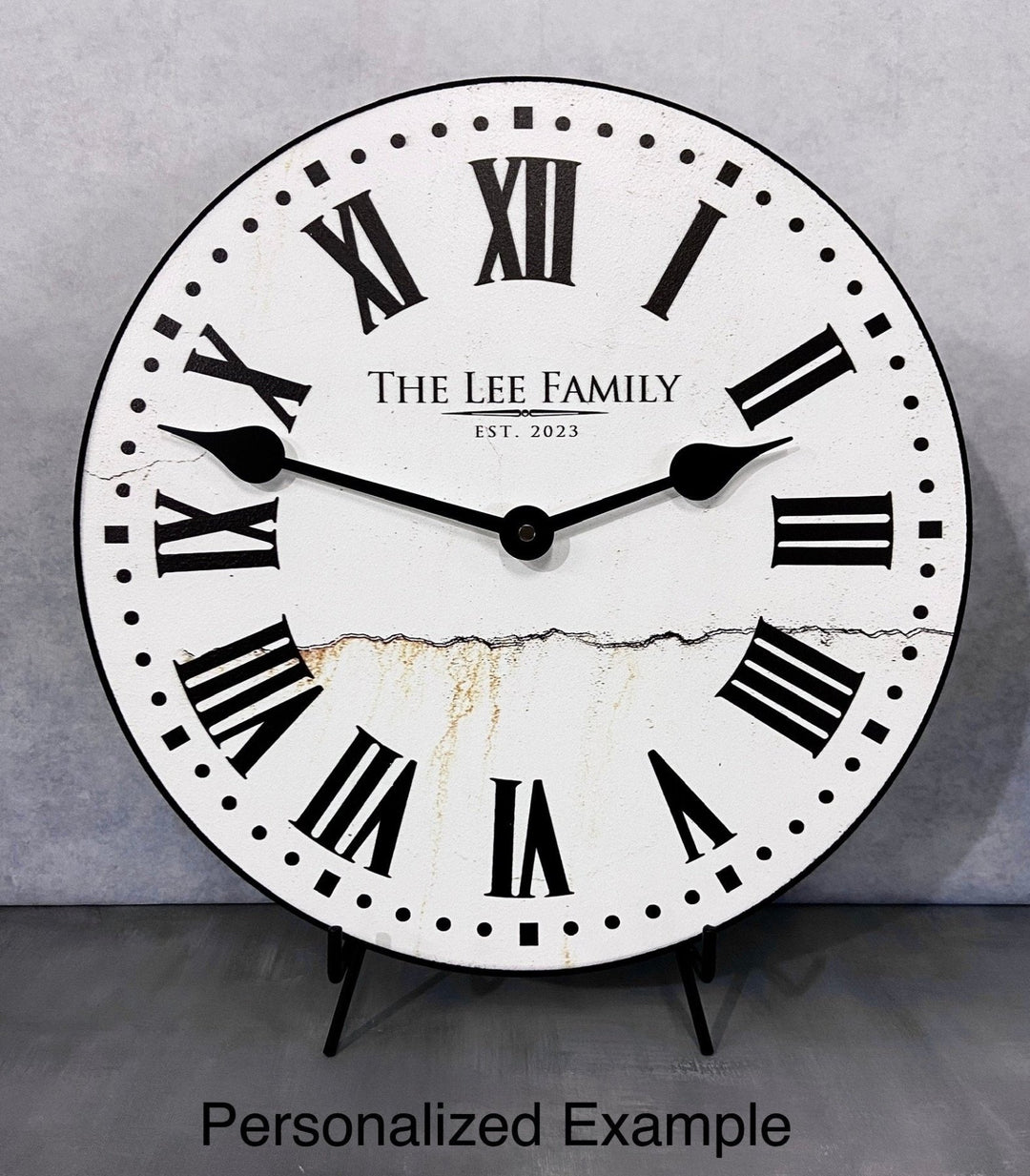 Old Stone Wall Clock - CustomBigClocks