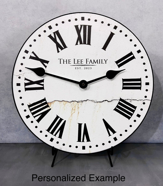 Old Stone Wall Clock - CustomBigClocks