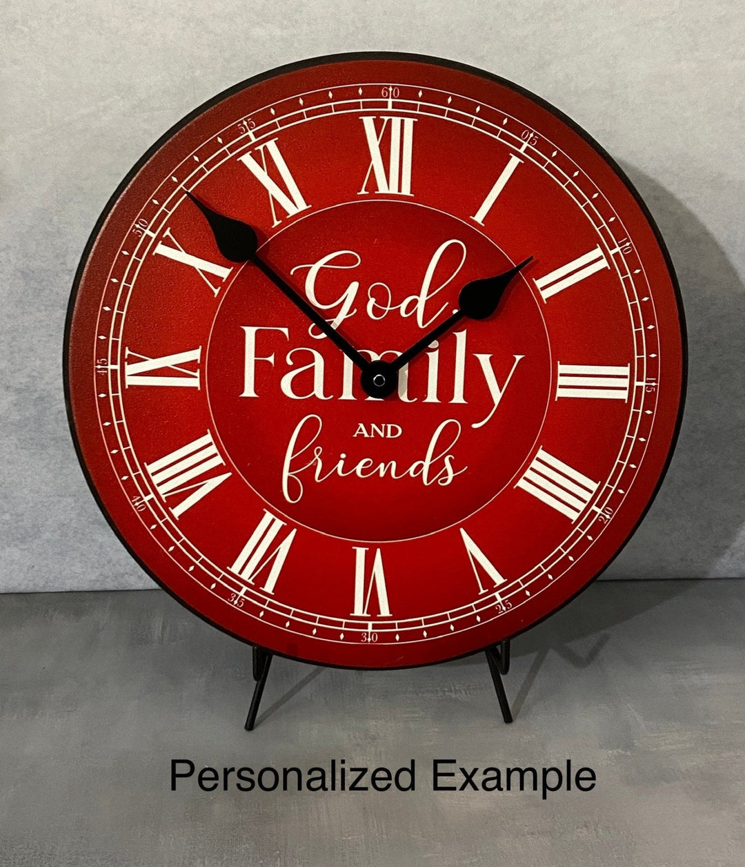 Classic Red Wall Clock - CustomBigClocks