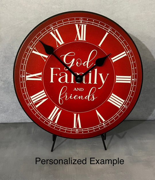 Classic Red Wall Clock - CustomBigClocks