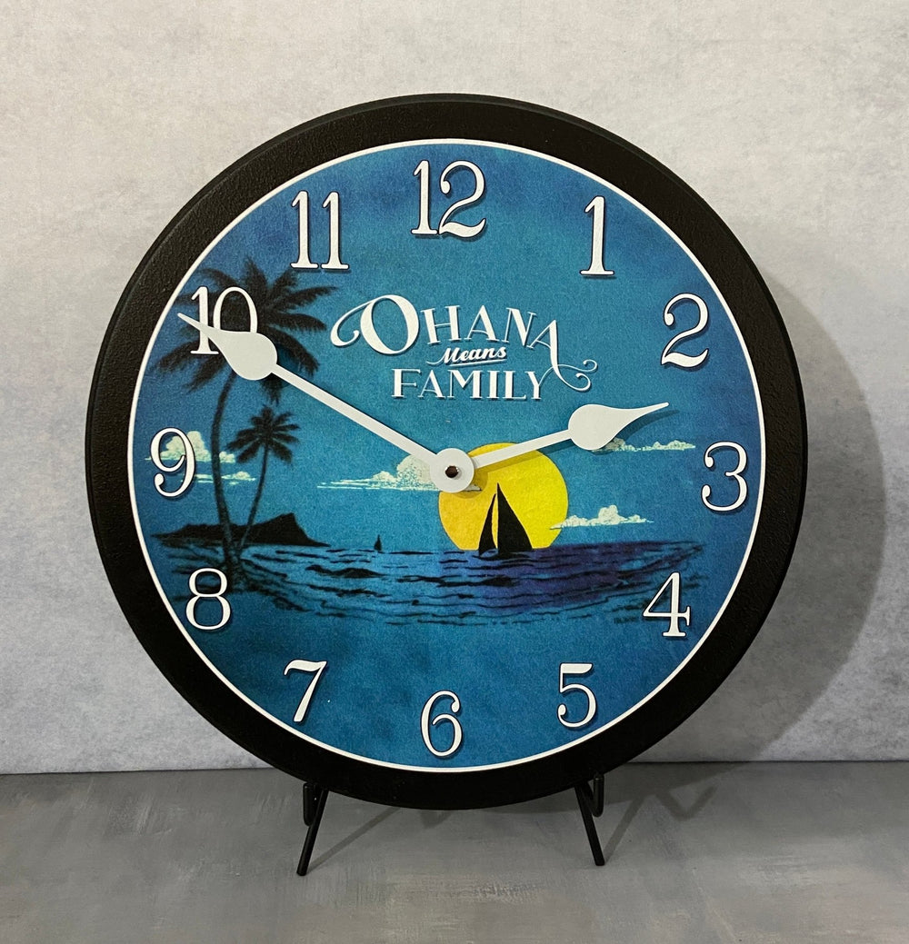 Island Beach Wall Clock - CustomBigClocks