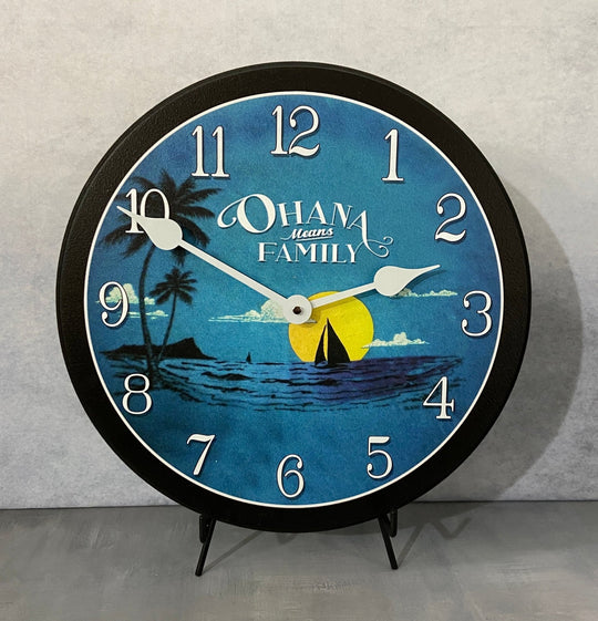 Island Beach Wall Clock - CustomBigClocks