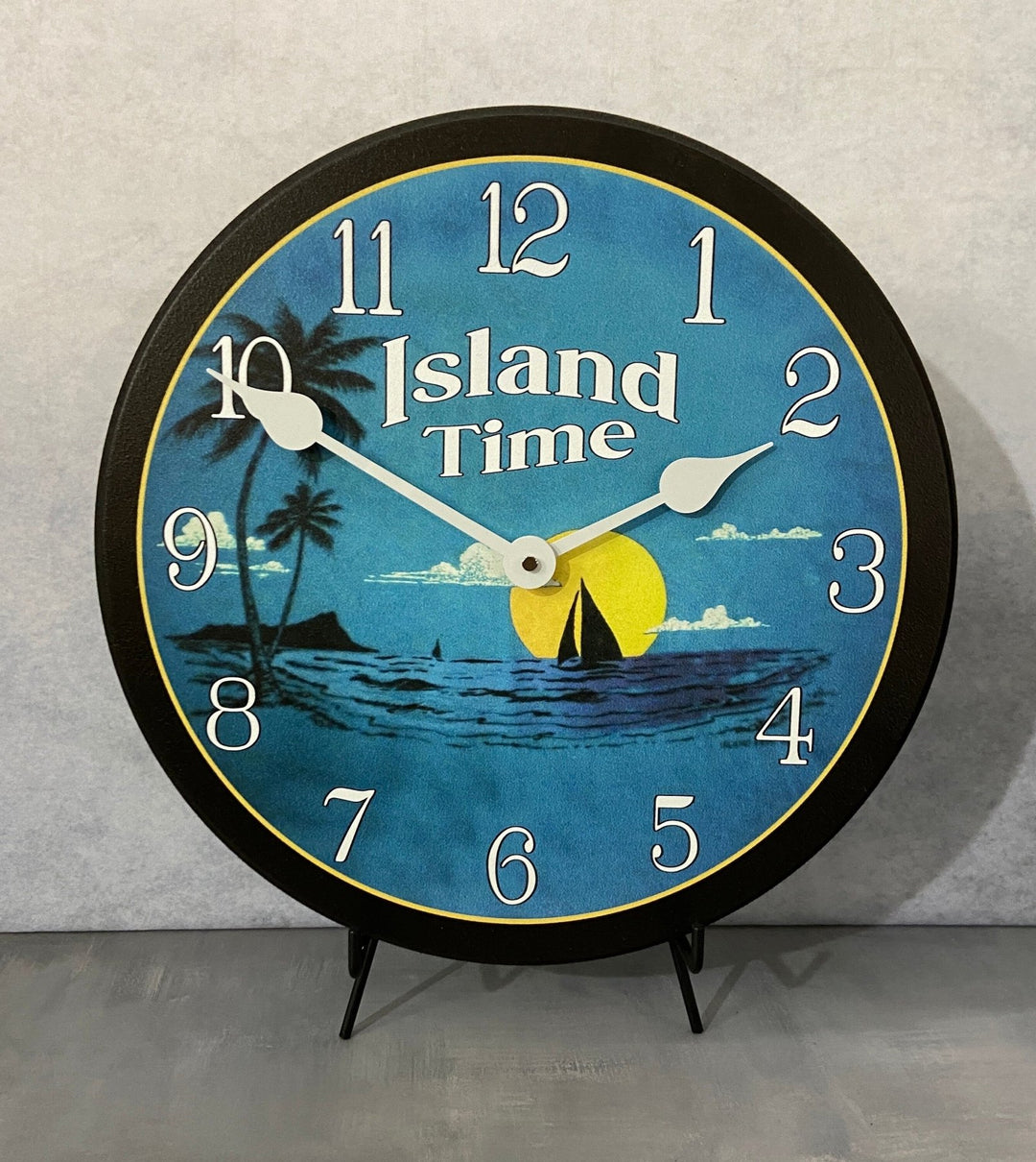 Island Beach Wall Clock - CustomBigClocks