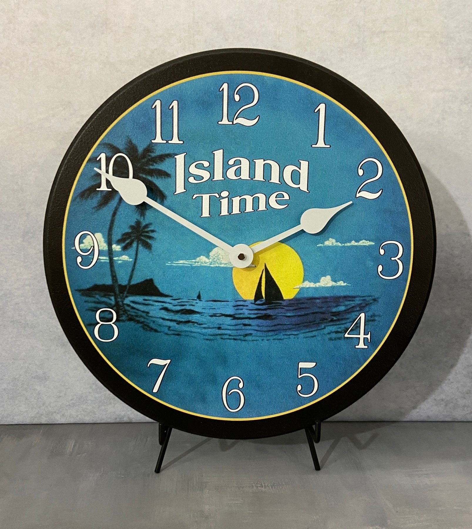 Island Beach Wall Clock - CustomBigClocks