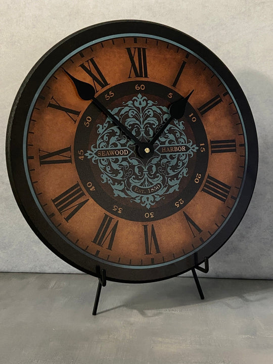 Seawood Harbor Wall Clock - CustomBigClocks