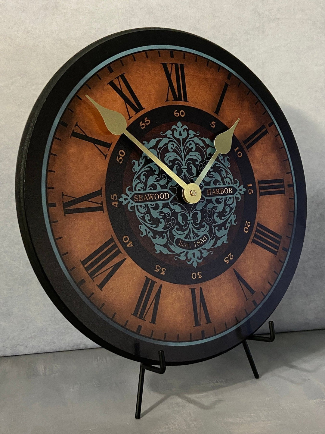 Seawood Harbor Wall Clock - CustomBigClocks
