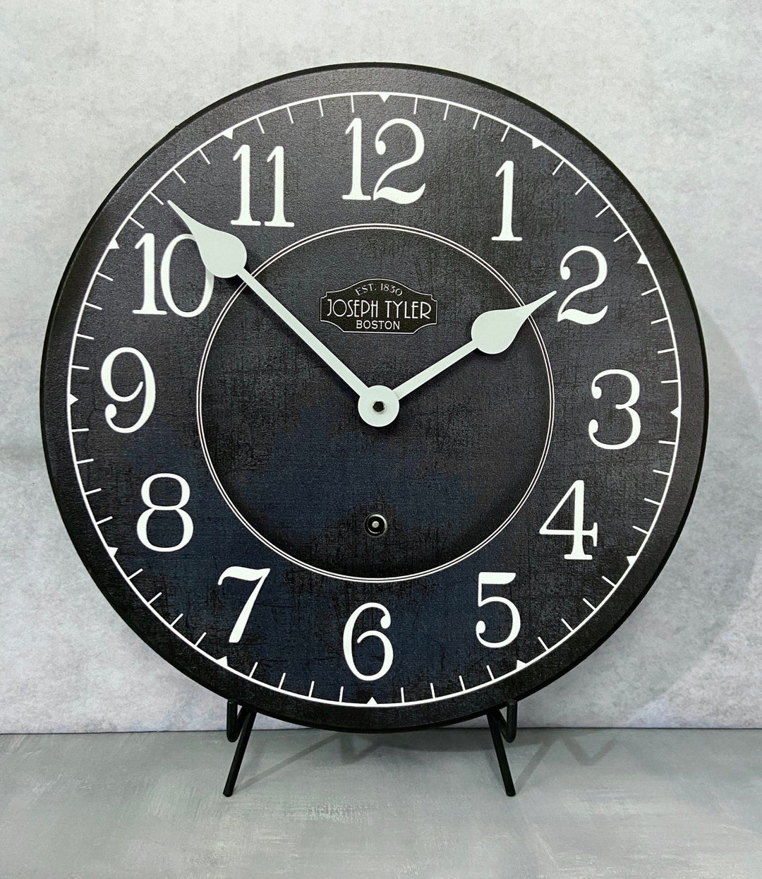 Somerville Navy & White Wall Clock - CustomBigClocks