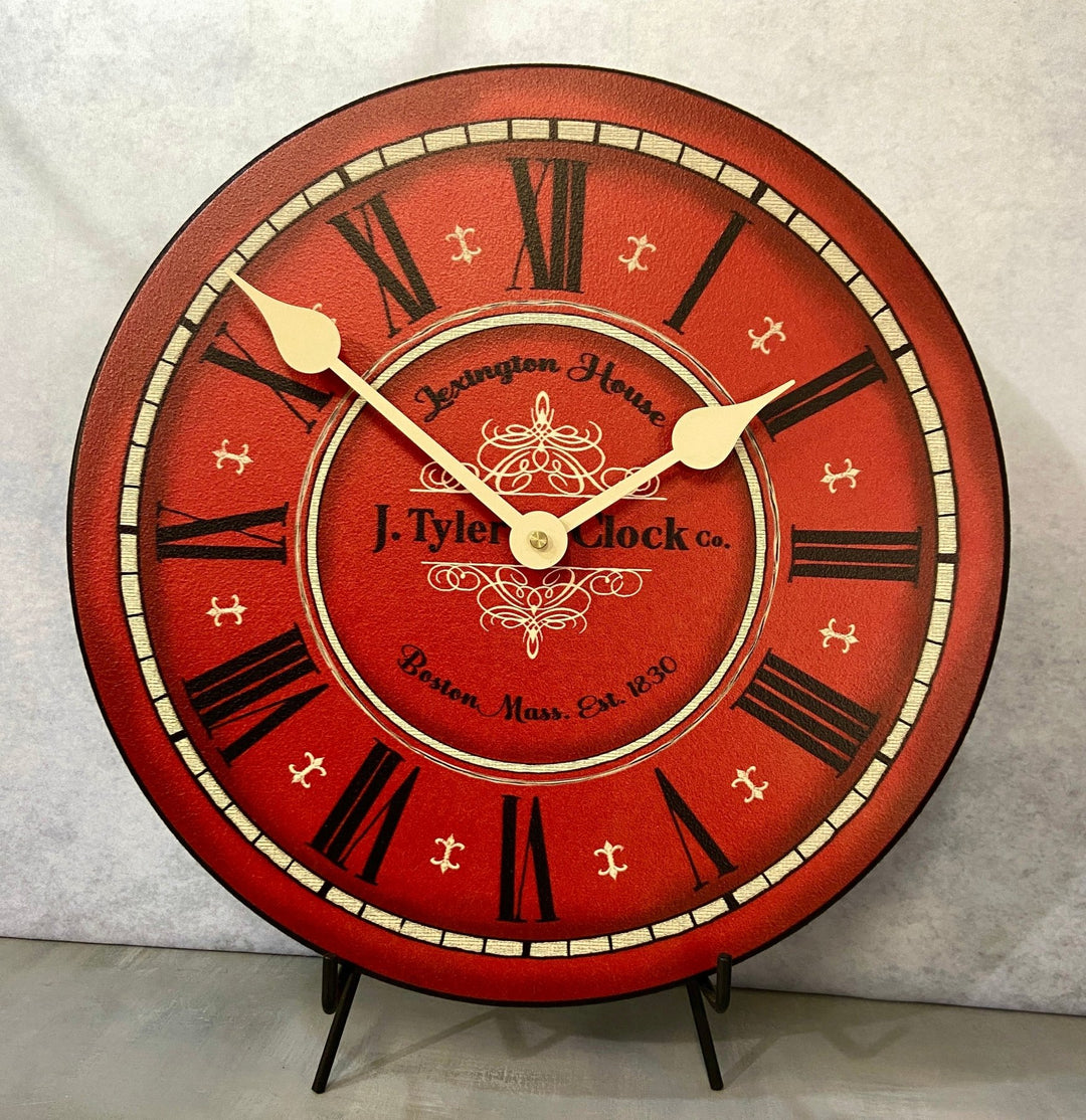 Connecticut Red Wall Clock - CustomBigClocks