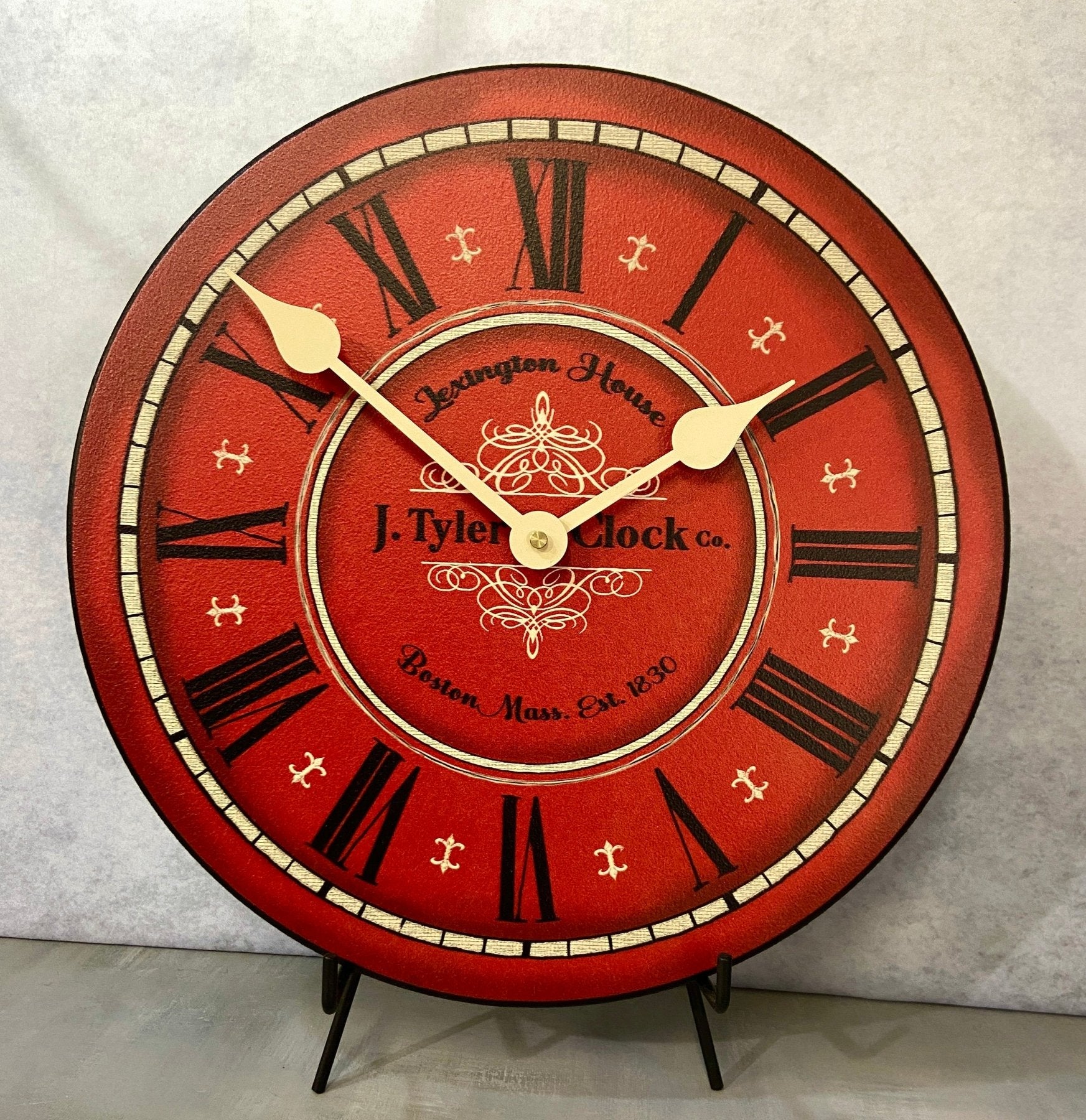 Connecticut Red Wall Clock - CustomBigClocks