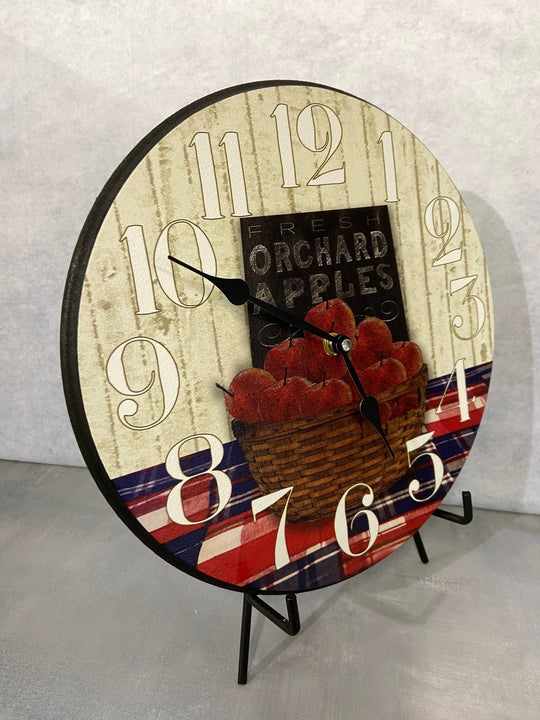 Apple Basket Wall Clock - CustomBigClocks