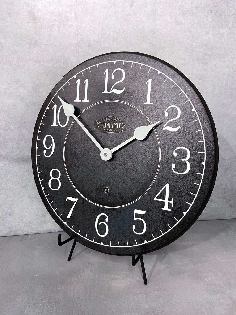 Somerville Navy & White Wall Clock - CustomBigClocks