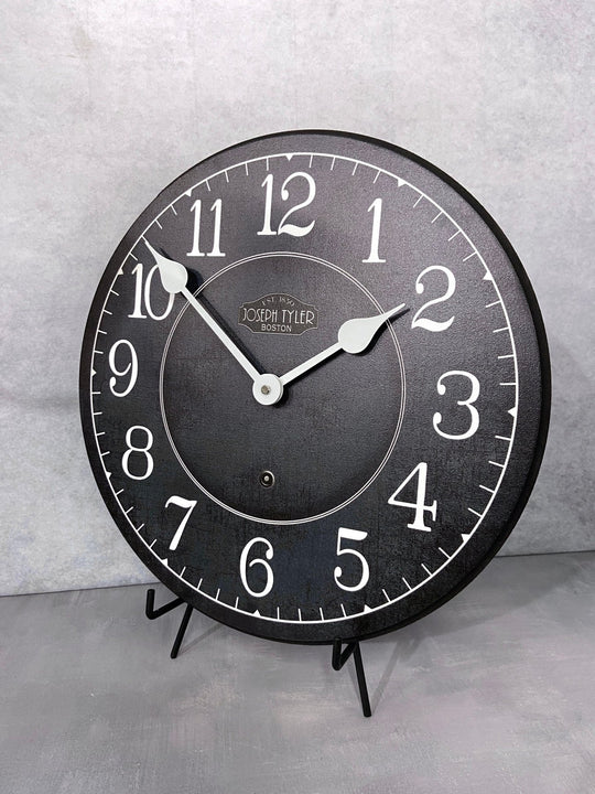 Somerville Navy &amp; White Wall Clock - CustomBigClocks