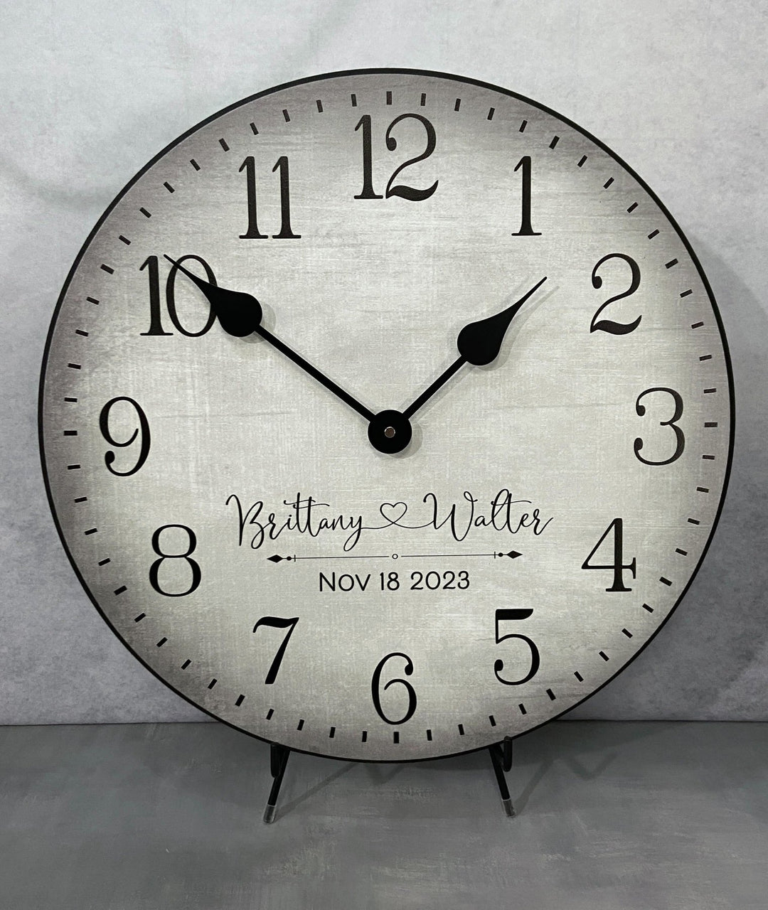 Personalized Wedding Clock - CustomBigClocks