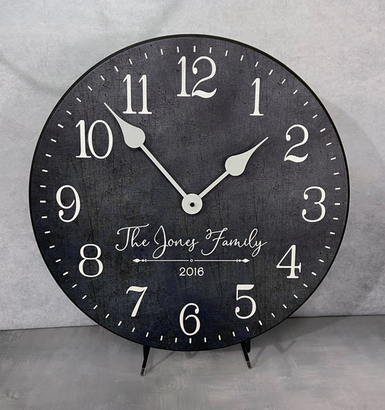 Personalized Wedding Clock - CustomBigClocks